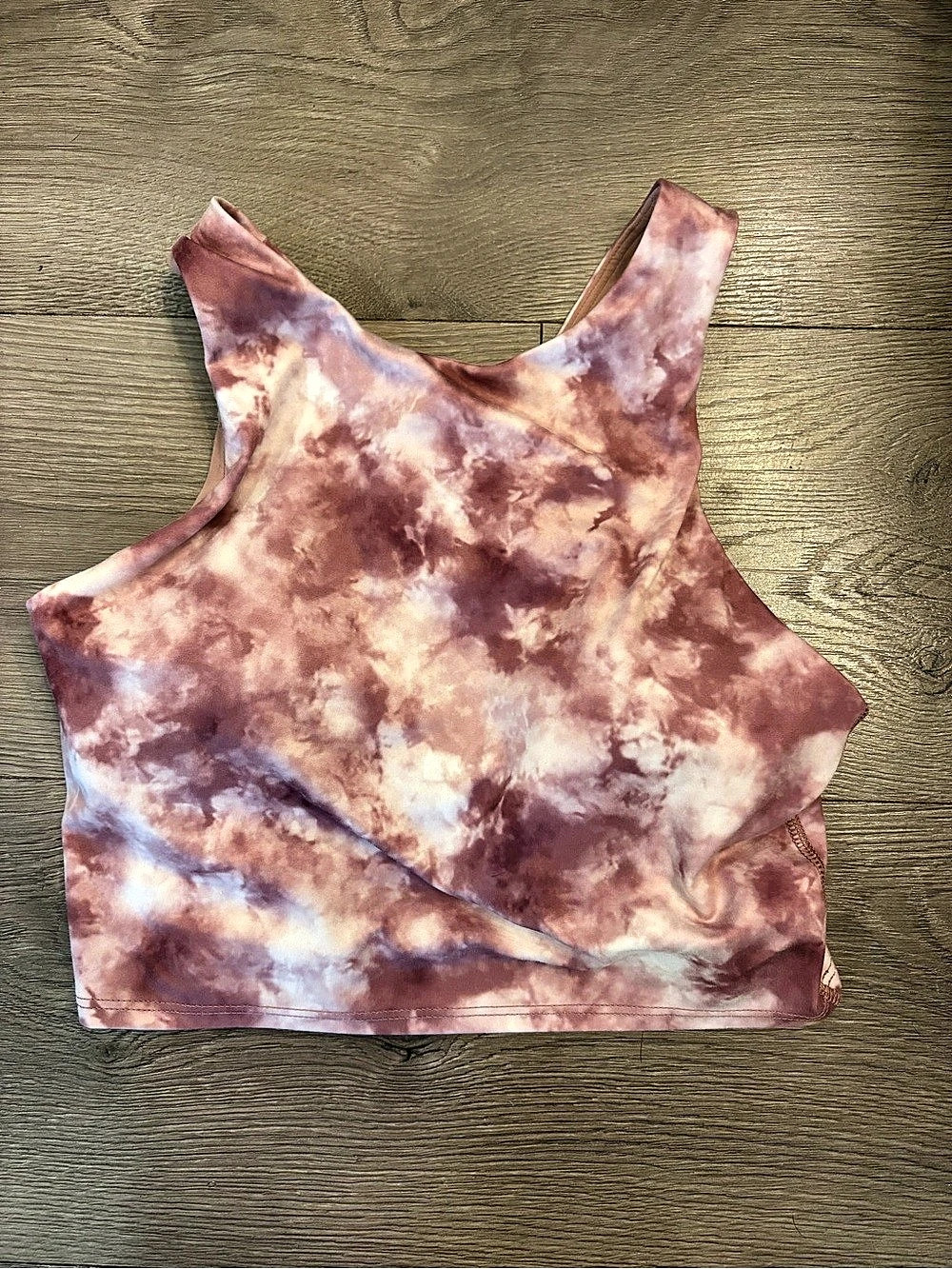 Athleta Conscious Crop Tie-Dye Crop Tank Pink & Maroon XS